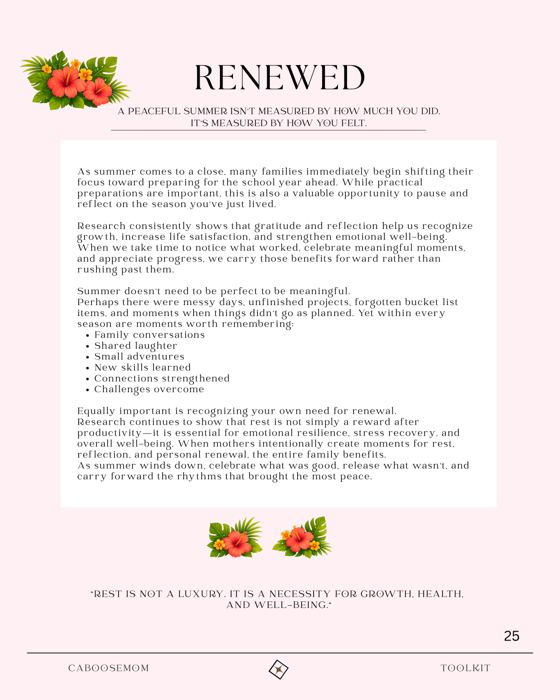 Renewed section preview