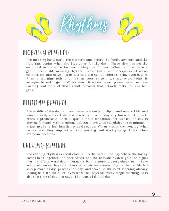 Summer Rhythms section preview